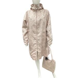 Mycra Pac Life Coat And Bag Set Women’s Size M/L Reversible Hood Zipper Pink
